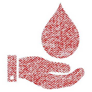 Su Servisi kumaş dokulu simgesini