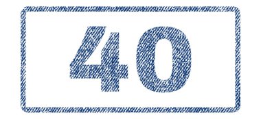 40 Tekstil damgası