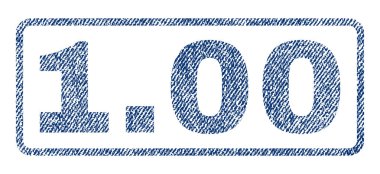 1,00 Tekstil damgası