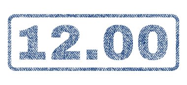 12,00 Tekstil damgası