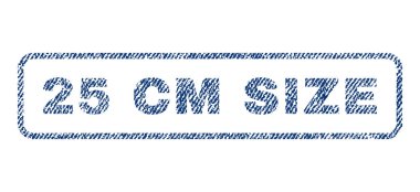 25 cm boyut Tekstil damgası