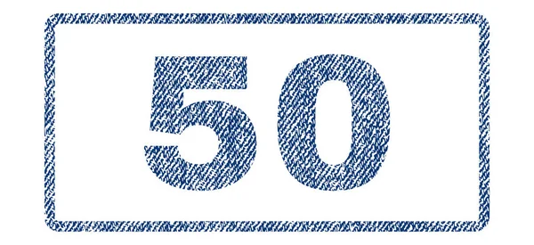 Штамп 50 текстильні — стоковий вектор