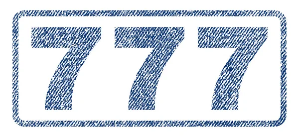 777 Timbre textile — Image vectorielle
