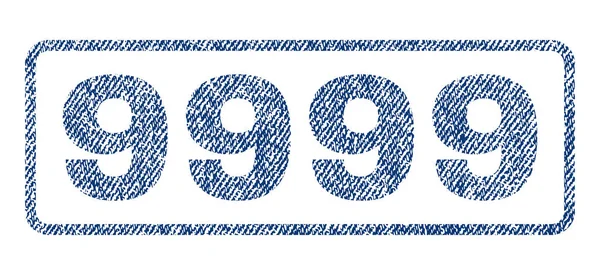 9999 テキスタイル スタンプ — ストックベクタ