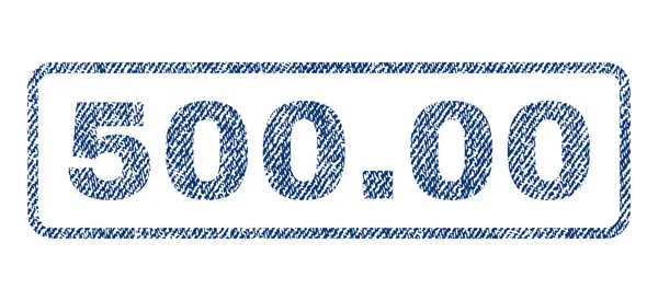500.00 Timbre textile — Image vectorielle