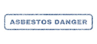 Asbest tehlike Tekstil damgası