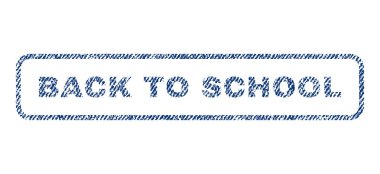 Geri okul Tekstil damgası