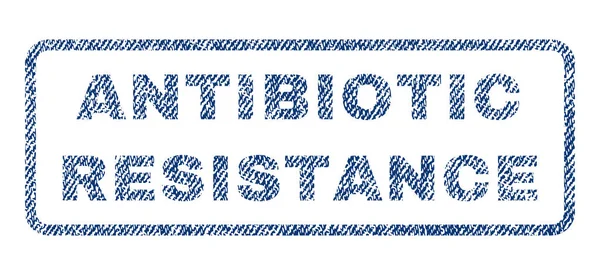 Antibiotic Resistance Textile Stamp — Stock Vector