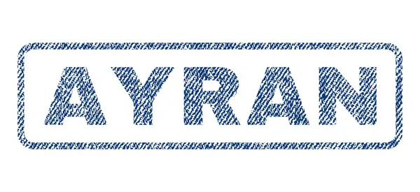 Ayran Textile Stamp — Stock Vector