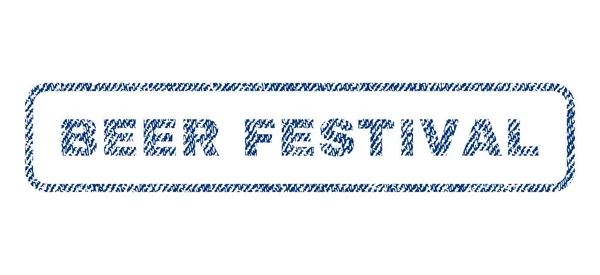 Bier Festival textiel stempel — Stockvector