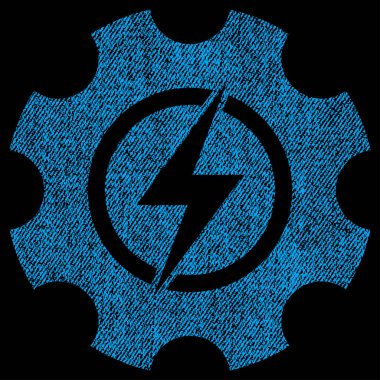 Simge elektrik Cog dişli kumaş dokulu