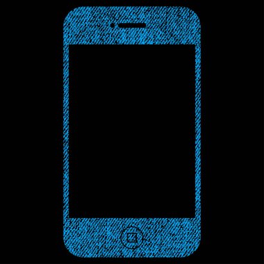 Smartphone kumaş dokulu simgesi
