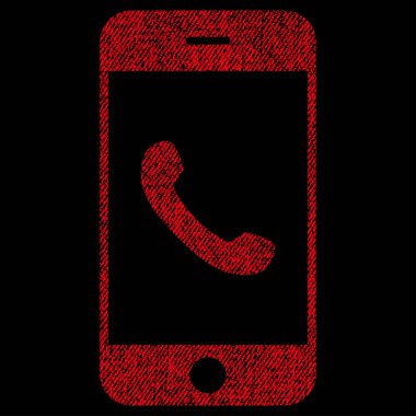 Cep telefonu kumaş dokulu simgesi
