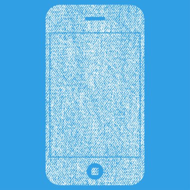 Cep telefonu kumaş dokulu simgesi