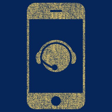 Simge Smartphone işleç iletişim başkanı kumaş dokulu