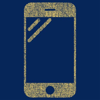Simge Smartphone perde kumaş dokulu