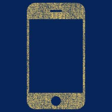 Smartphone kumaş dokulu simgesi