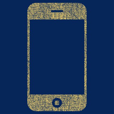Smartphone kumaş dokulu simgesi