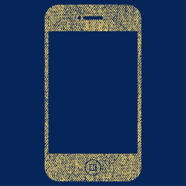 Smartphone kumaş dokulu simgesi