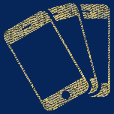 Akıllı telefonlar kumaş dokulu simgesi