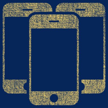 Akıllı telefonlar kumaş dokulu simgesi