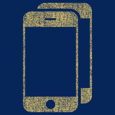 Akıllı telefonlar kumaş dokulu simgesi