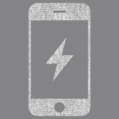 Smartphone elektrik kumaş dokulu simgesi