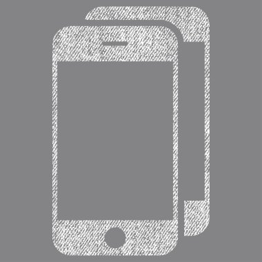 Akıllı telefonlar kumaş dokulu simgesi