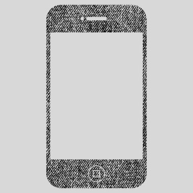 Smartphone kumaş dokulu simgesi