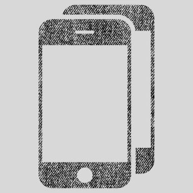 Akıllı telefonlar kumaş dokulu simgesi