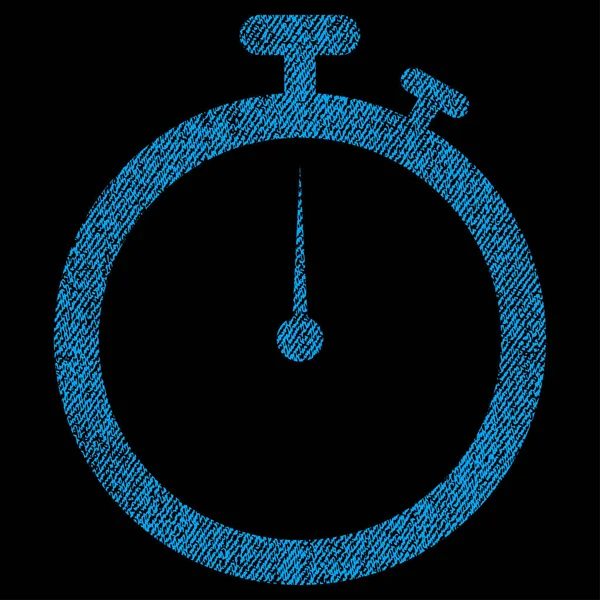 Годинник Тканина Текстурована піктограма — стоковий вектор