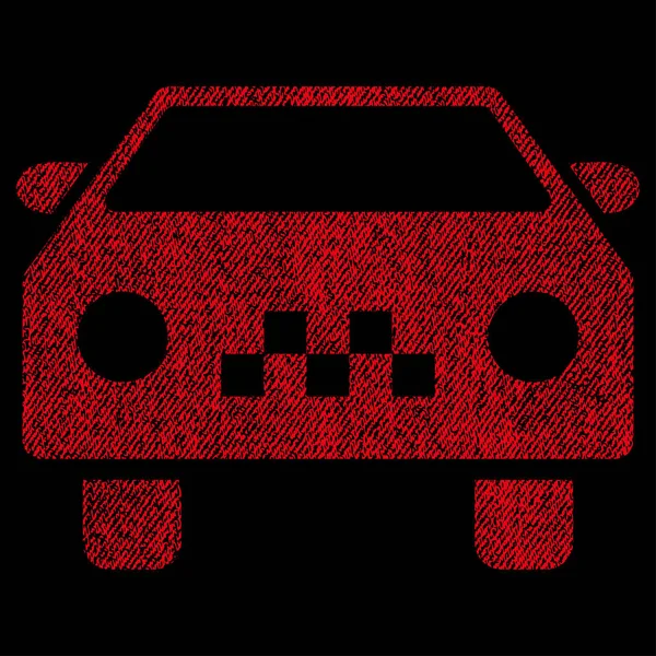 Таксі Автомобільна тканина Текстурована піктограма — стоковий вектор