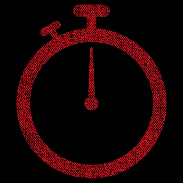 Годинник Тканина Текстурована піктограма — стоковий вектор