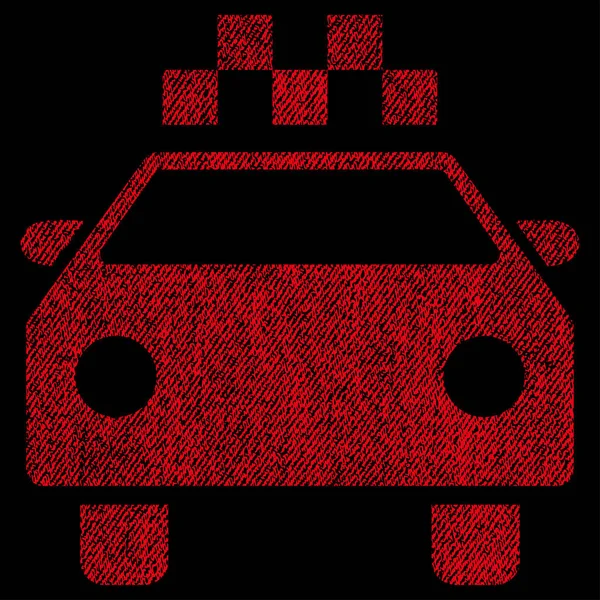 Icono de textura de tela de automóvil de taxi — Vector de stock