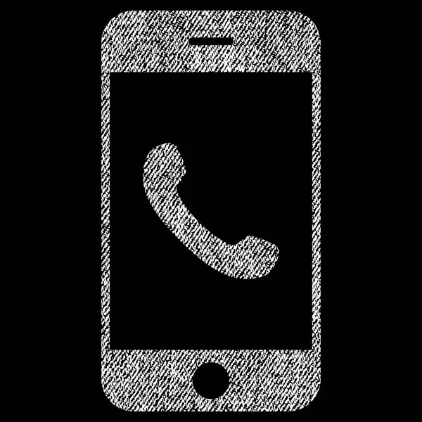 Cep telefonu kumaş dokulu simgesi