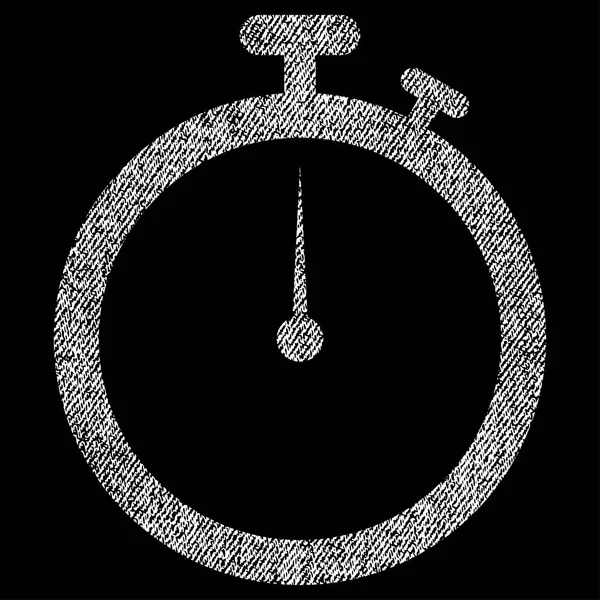 Icône texturée tissu chronomètre — Image vectorielle