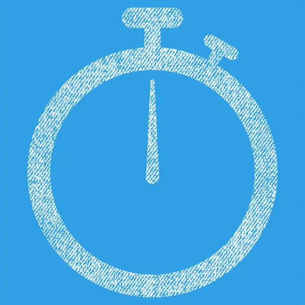 Stopwatch stof geweven pictogram — Stockvector