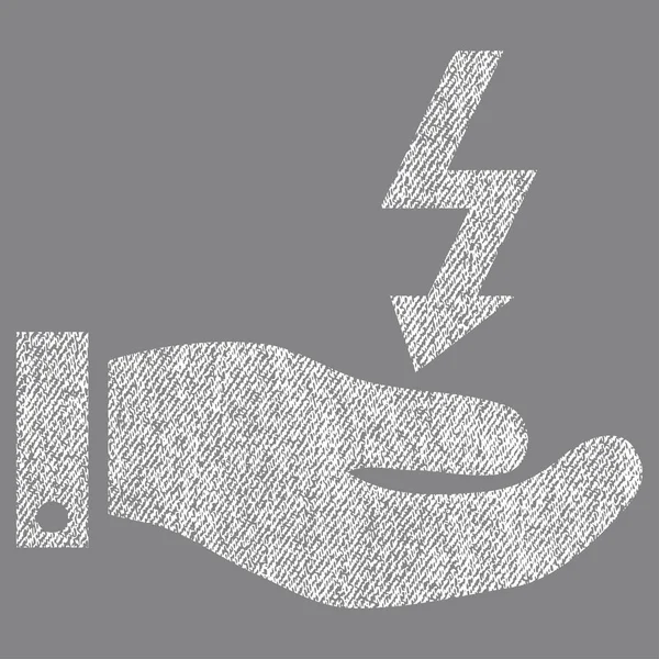 Електрична енергія Сервіс Ручна тканина Текстурована ікона — стоковий вектор