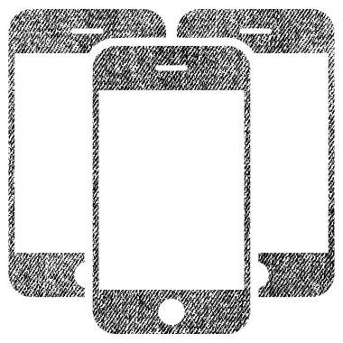 Akıllı telefonlar kumaş dokulu simgesi