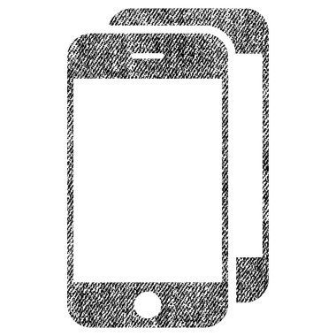 Akıllı telefonlar kumaş dokulu simgesi