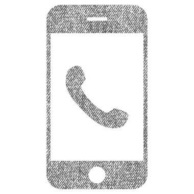 Cep telefonu kumaş dokulu simgesi