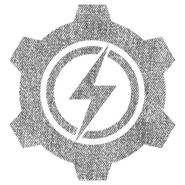 Elektrik karikatür kumaş dokulu simgesi