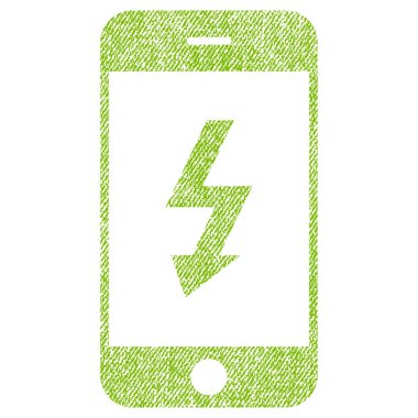 Elektrik Smartphone kumaş dokulu simgesi