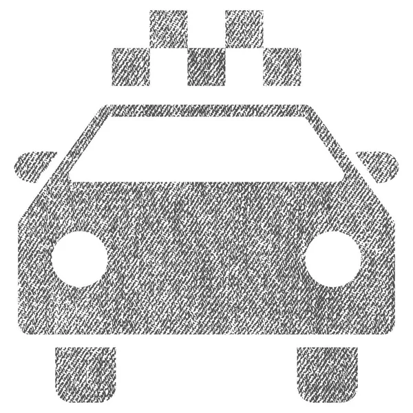 Taxi auto stof geweven pictogram — Stockvector