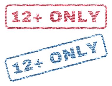 12 artı sadece Tekstil pullar