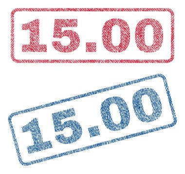 15,00 Tekstil pullar