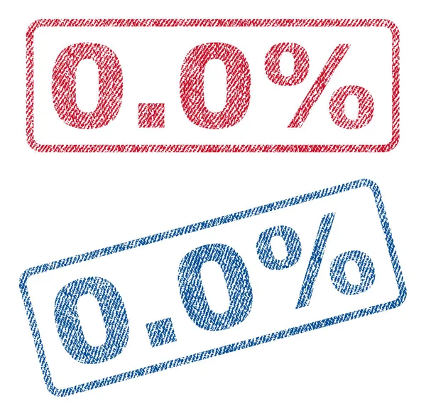 0,0 проц. текстильных марок — стоковый вектор