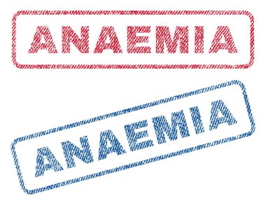 Anemi (kansızlık) Tekstil pullar