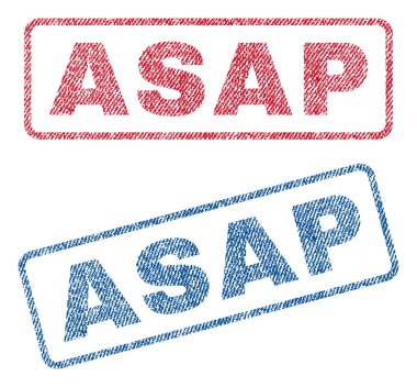 En kısa zamanda Tekstil pullar