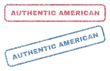 Otantik Amerikan Tekstil pullar